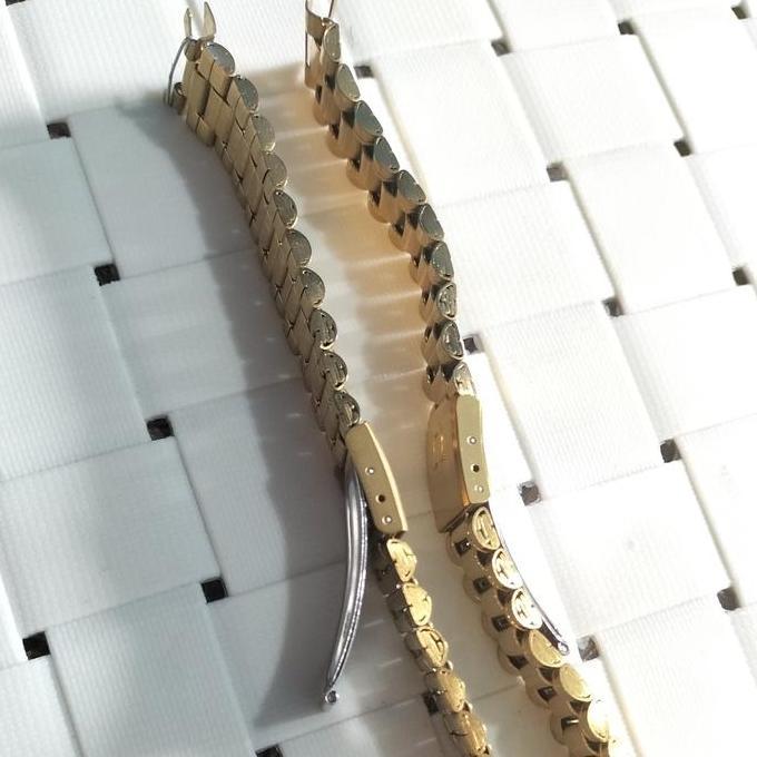 Strap Tali Jam Tangan Rantai Omega Size 18mm dan 20mm warna Gold
