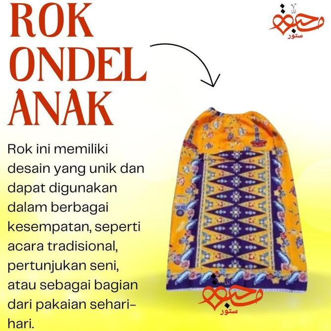 Rok Anak Motif Batik Ondel  Ondel Rok Betawi