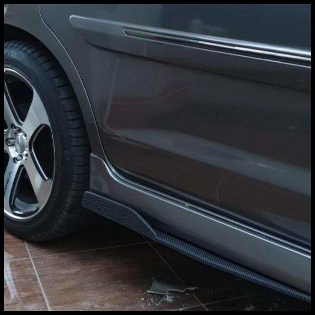 BEST DEAL WINGLET SAMPING VARIASI SAMPING BAWAH MOBIL VIOS GEN 2 HITAM GLOSY 