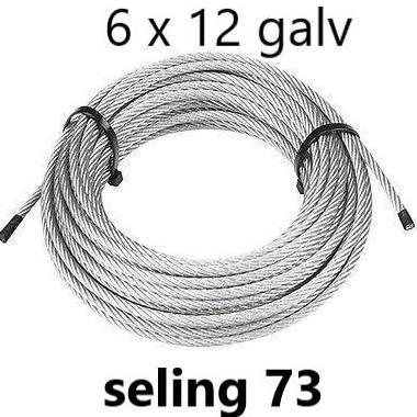 Sale Kawat Seling 12Mm Baja Galvanis/Kawat Sling 12 Mm /Wire Rope 12Mm Galv 500 Meter Roll- Custom K
