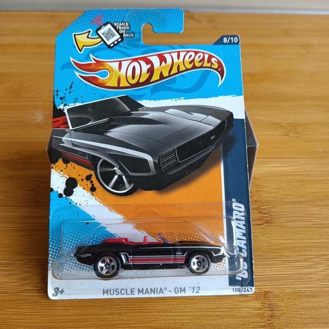 Hotwheels 69 Camaro hitam