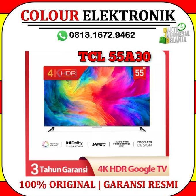 Sale Tcl 55A30 Uhd 4K Google Tv 55 Inch Android 11.0 New 55A30 Dolby Atmos