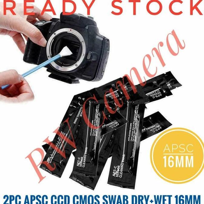 Pembersih Sensor APSC CCD CMOS Swab Wet+Dry Kamera Sony A6000 A6300