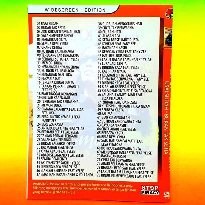 Sale Kaset Dvd Mp5 Video Musik Lagu Thomas Arya-Lagu Slow Rock Malaysia-Lagu Pop Melayu