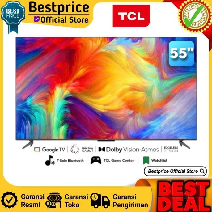 Promo Tcl 55P735 P735 Led Tv 55 Inch Google Tv 4K Uhd Smart Tv 55 Inch Wifi