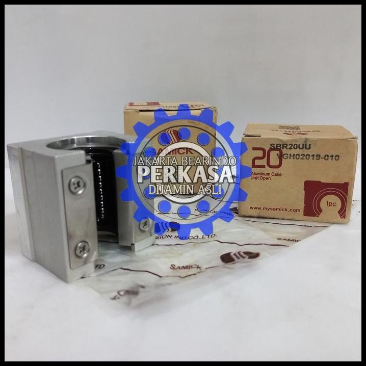 TERBARU SBR20UU / SBR 20 UU / SBR 20UU LINEAR BUSHING MERK SAMICK KOREA 