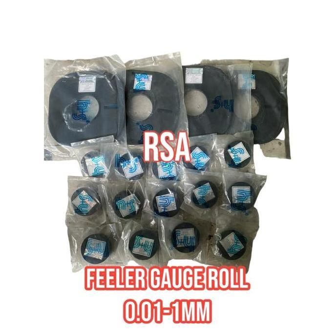 Murah H+S Feeler Gauge Roll 5Mtr Germany Fuller Gauge Roll Shim Plate 0.01Mm-1Mm
