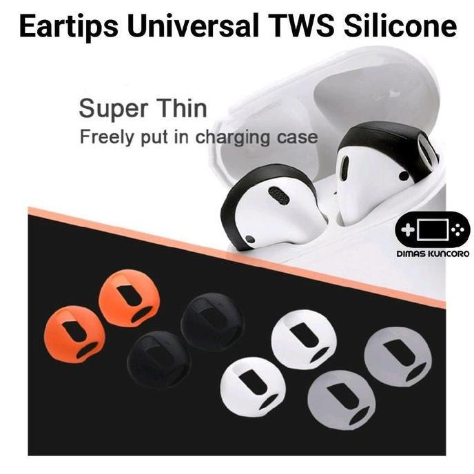 TERBARU|TERMURAH|BARU|PREMIUM|ORIGINAL|GARANSI|DISKON|PROMO EARTIPS UNIVERSAL TWS SILICONE SILICON E