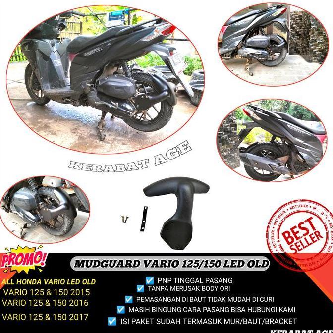 MUD GUARD VARIO 150/125 LED OLD MODIFIKASI CUSTOM SPAKBOR BERGARANSI