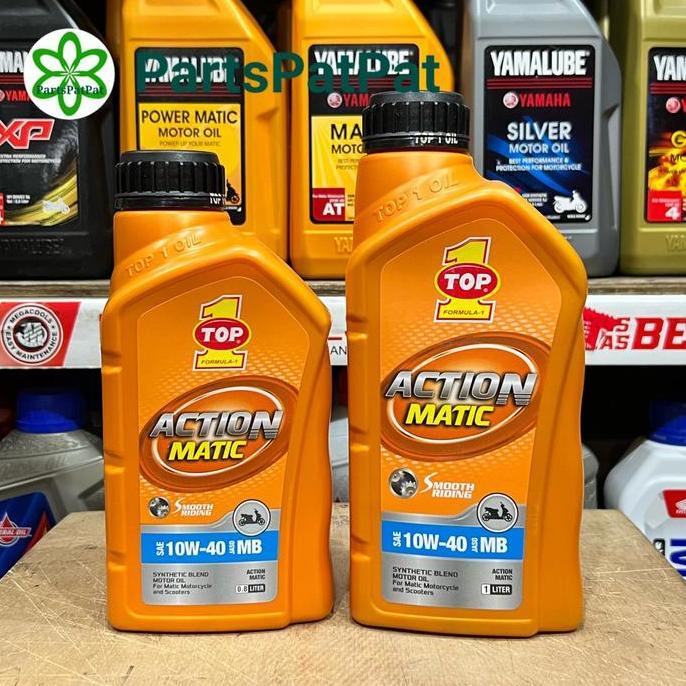 Keizai- Oli Oil Matik Scooter Top1 Top 1 Top One Action Matic 10W40 800Ml/1Lt