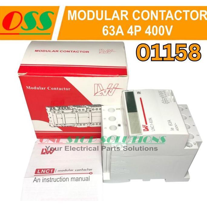 Modular Contactor Lw Lnc1-63N 63A 4P 400V Baru