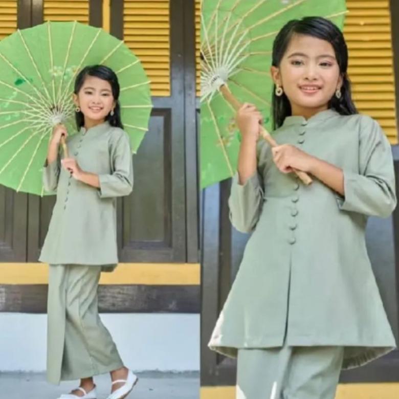 Termurah  _Termurah_Zaheera Baju Kurung Melayu Anak Fhasion Modern,Baju Kondangan Anak Cewek, Baju M