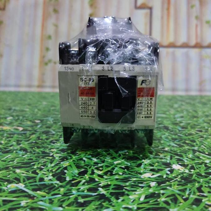 Kontaktor Fuji Electric Sc-05 / Sc 05 220Vac Fuji Electric Restock