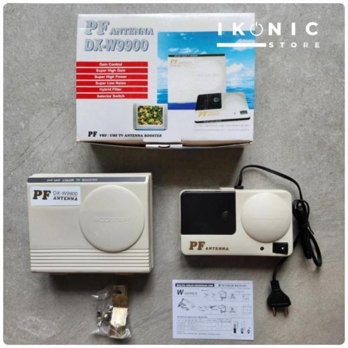 Karyagroup_22 - IKONIC Boster Antena TV VHF / UHF Antena Boster Antena TV Komplit Atas Bawah PF 99