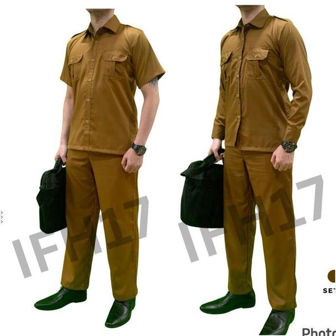Termurah / Hot Sale Bestseller- Baju Pemda Murah, Seragam Pns Coklat, Seragam Asn Pria, Seragam Pdh 
