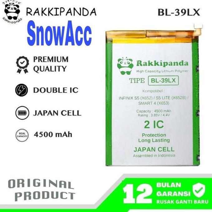 RakkiPanda Baterai Compatible Infinix S5 / S5 Lite / Smart 4 Kode Battery BL-39LX / BL-39LX / BL-39L