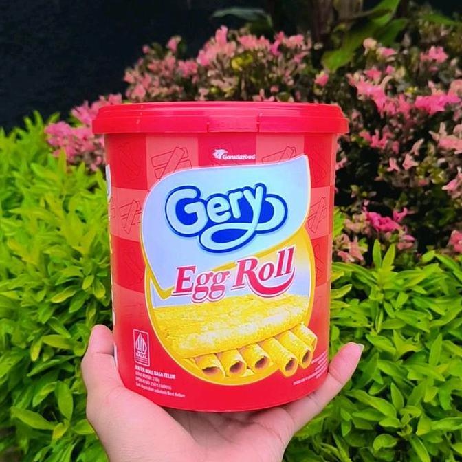 Gery Egg Roll 210g Geri roll 1DUS 6Pcs Enak Lezat Murah Roti Kaleng Biskuit Kaleng Kue Exp 2026 Cook