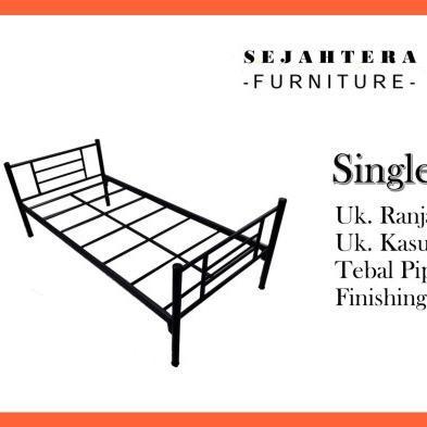 Ranjang single ranjang besi single ranjang ukuran 90 kuat murah