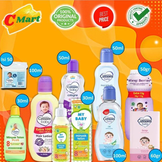Cussons Baby Gift Set 9In1 - Gift Pack Set - Baby Set - My Baby Telon Bayi - Hair Lotion Baby Oil - 