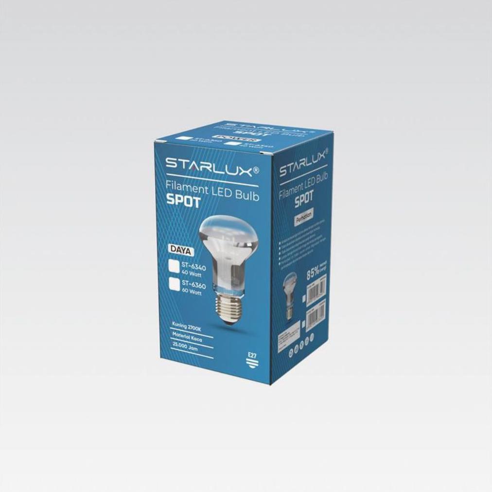 big promo lampu penghangat ayam starlux nr63 40w / 60w | lampu pijar kandang warm white
