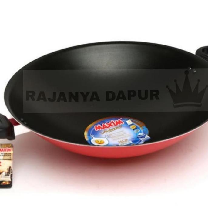 BEBAS ONGKIR - Wajan teflon maxim 36 cm - wok valentino 36cm maxim - wajan maxim 36cm