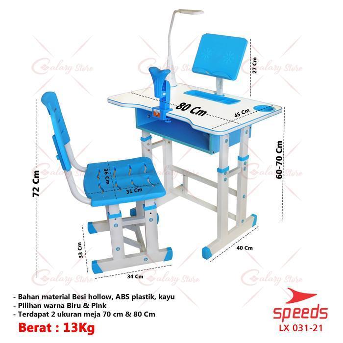 Meja Belajar Anak Meja Kursi Belajar Meja Tulis Portable SPEEDS 031-21
