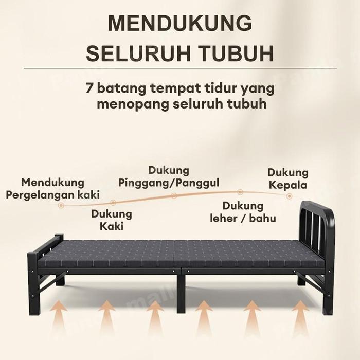 DF-5- Ranjang Lipat Serbaguna - Tempat Tidur Kosan LIpat Simpel Tempat Tidur Lipat Portable Ranjang 