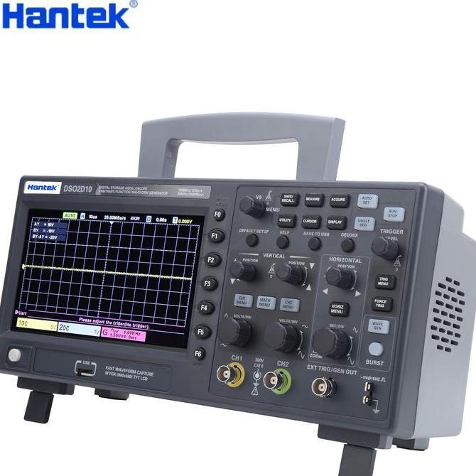 NEW Osiloskop Digital 2 Channel Oscilloscope Otomotif Signal Generator 100MHz - Hantek DSO2D10