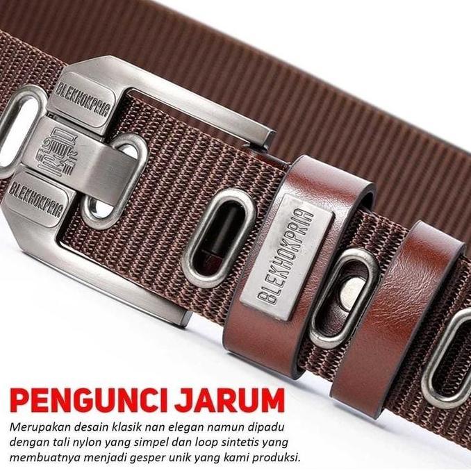 Shiyo- Sabuk Cowok Keren Tactical Nylon Canvas Ikat Pinggang Pria Quickly Unlock - Gesper Pinggang P