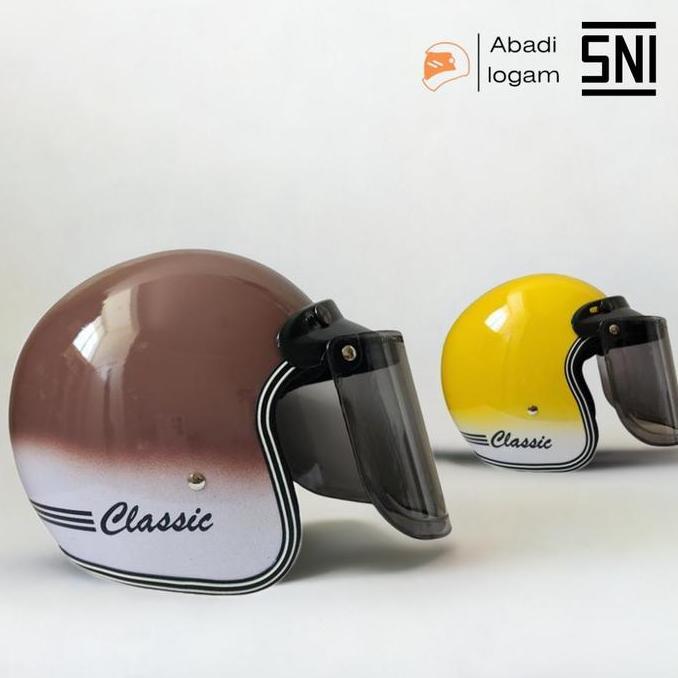 Sedia Helm Bogo Dewasa Classic Gradasi Sni - Fitur Unggulan Motorcycle | Original 100%