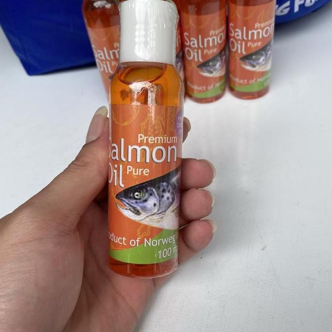 Minyak ikan salmon murni import NORWEGIA 100ML ikan anjing kucing