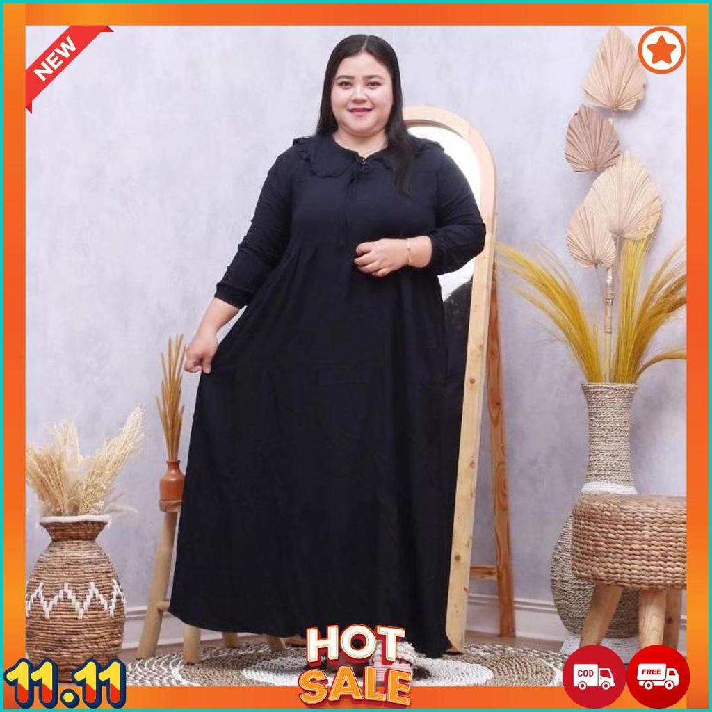 Gamis Susun Rayon Premium Jumbo Ld 130 Busui Frendly [L7]