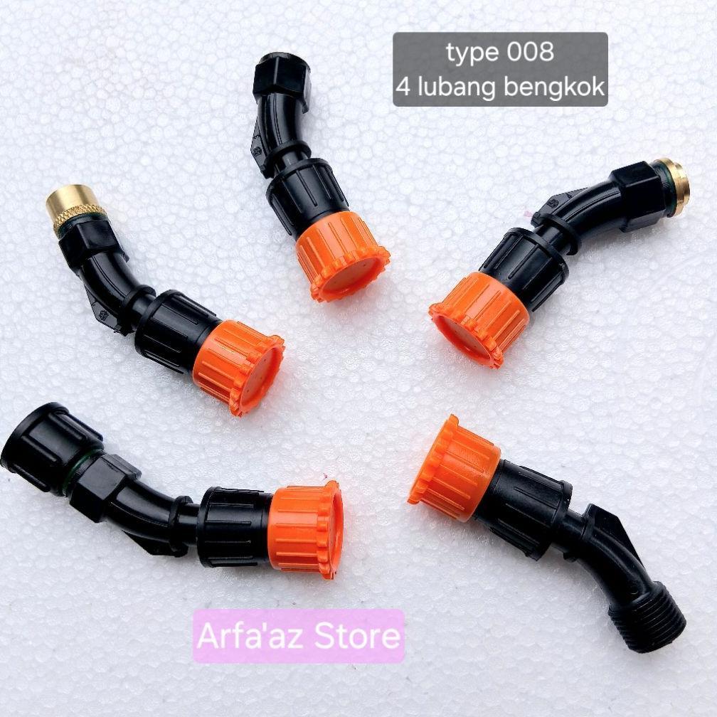 Bisa Cod Nozzle Spuyer 4 Lubang Kabut Bengkok Sprayer Semprot Elektrik Solo Alpha Panda Manual Polar