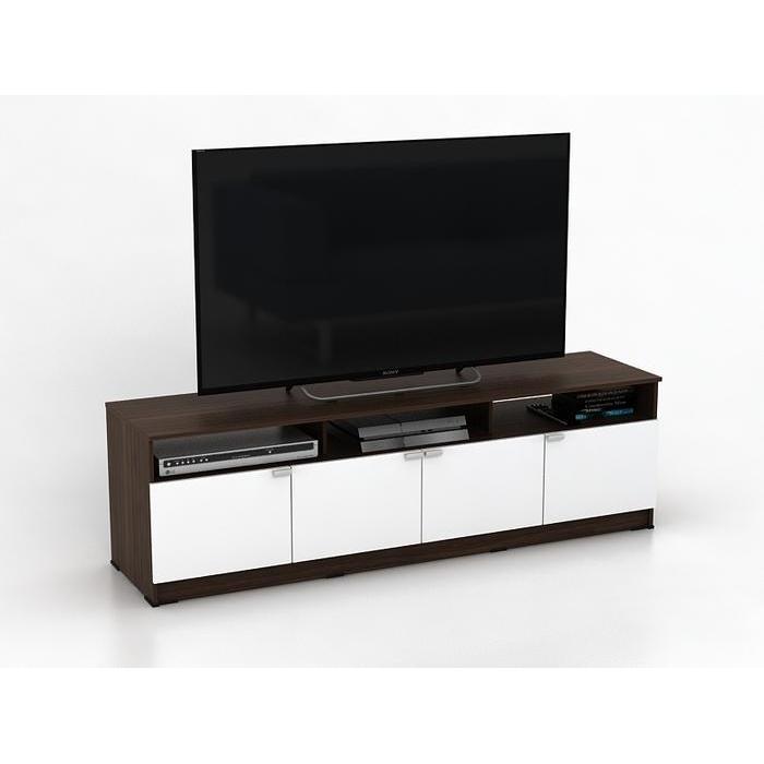 Meja Rak TV sederhana 160cm putih coklat minimalis BANDUNG
