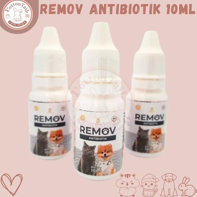 REMOV Obat Antibiotik Kucing & Anjing 10ml