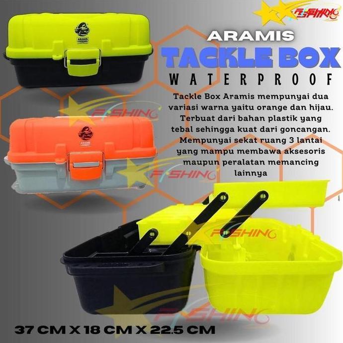 -SF- Tackle Box 6200 Aramis Kotak Alat Perkakas Mancing 3 Tingkat Tiga Susun Pancing Umpan Kacamata 