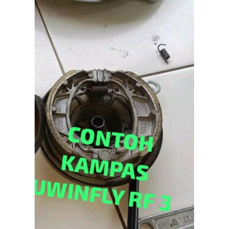 Kampas Rem Depan+ Belakang Sepeda Listrik Khusus Uwinfly Rf 3 / Sepaket Depan Belakang Sepeda Listri