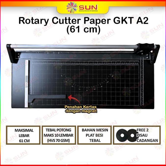 Oritatami- Rotary Paper Cutter Trimmer A2 / A1 Vertikal 61 Cm - Alat Potong / Pemotong Kertas Hvs, K