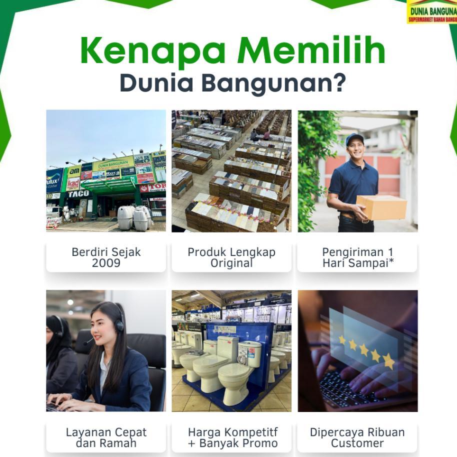 Closet Duduk Volk C509 Toilet Siram Single Bowl Volk Kloset Duduk