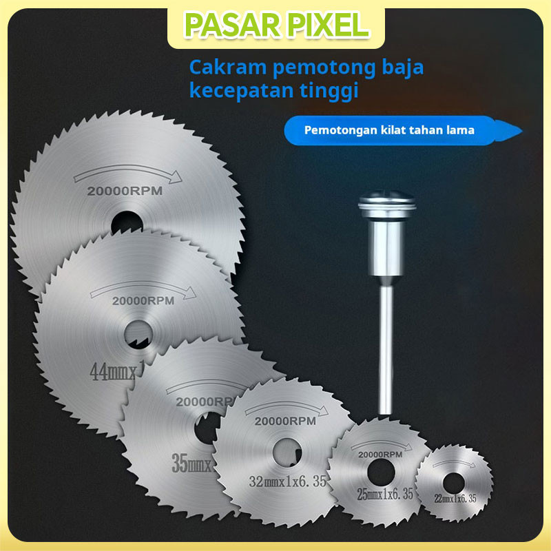 Mata Gergaji Baja Kecepatan Tinggi Set Mata Gergaji Kecil Penggiling Listrik Mata Gergaji Pemotong M