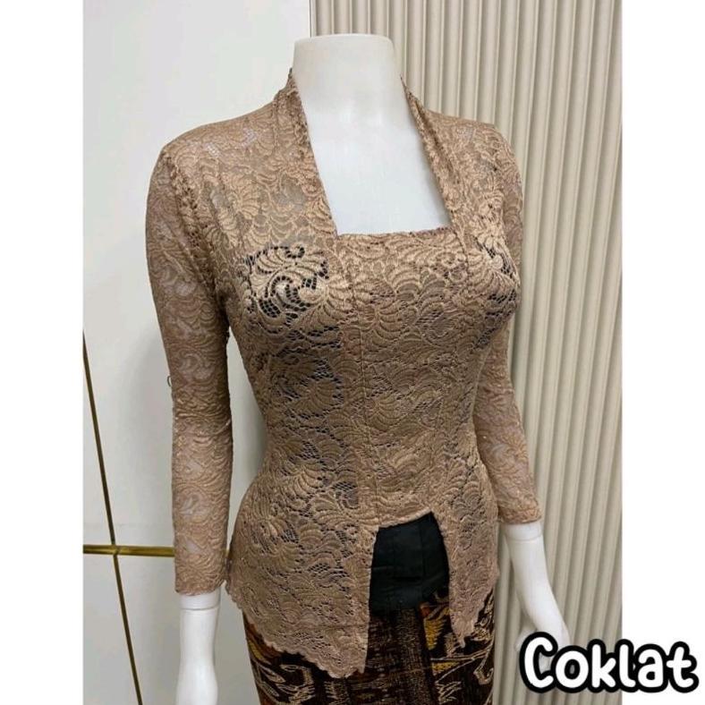 FAVORIT KEBAYA BALI SEMI PRANCIS LENGAN PANJANG KEKINIAN
