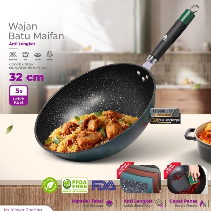 FREE ONGKIR [HZ] - WAJAN BATU MAIFAN 32CM / WAJAN GAGANG PLASTIK MAIFAN BATU MEDIS 32CM / WAJAN ANTI