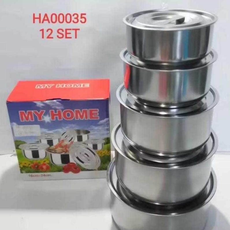 FREE ONGKIR PANCI SET / SUSUN 5 STAINLESS STEEL / PANCI INDIA / PANCI MY HOME SET / PANCI SET / PANC