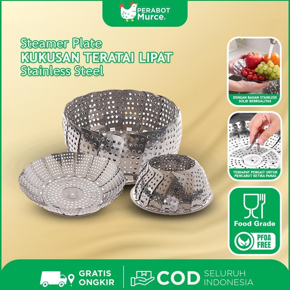 FREE ONGKIR KUKUSAN SERBAGUNA ALAT KUKUS STAINLESS STEEL PENGUKUS MODEL TERATAI ALAT KUKUS BENTUK BU