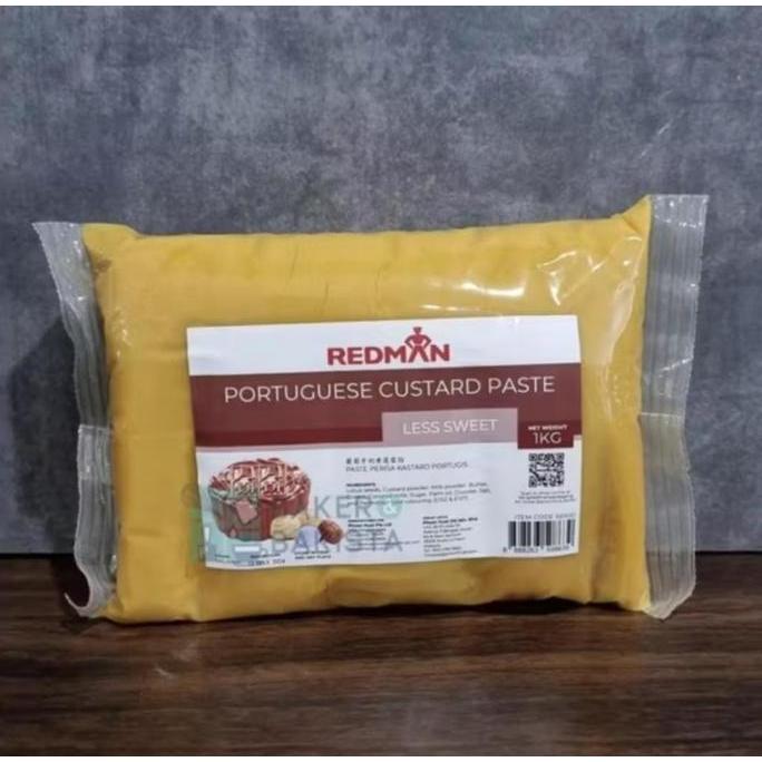 best seller] Redman Mooncake Filling Portuguese Custard Less Sweet 1kg Lotus