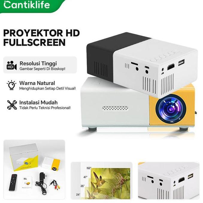 rendalens - new 2025 proyektor mini yg300 proyektor mini led portabel hp mini home theater proyektor