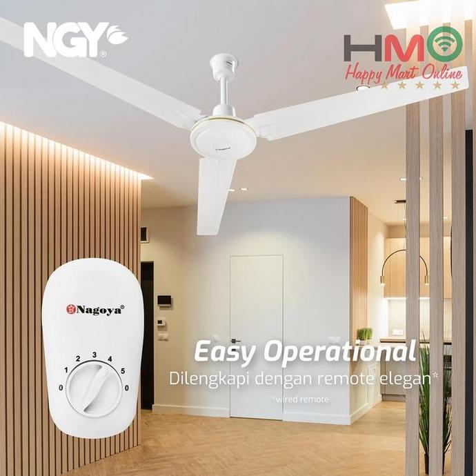 Nagoya Kipas Angin Plafon Gantung Plafon Ceiling Fan 56 Inch Besi Ng-56Cf Ng 56 Cf Kualitas Terbaik 