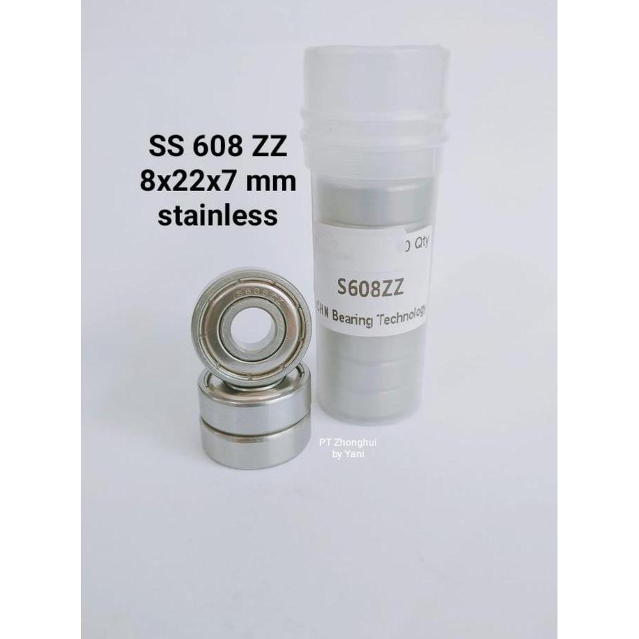 Bearing S 608 Zz Stainless Isi 1 Pcs