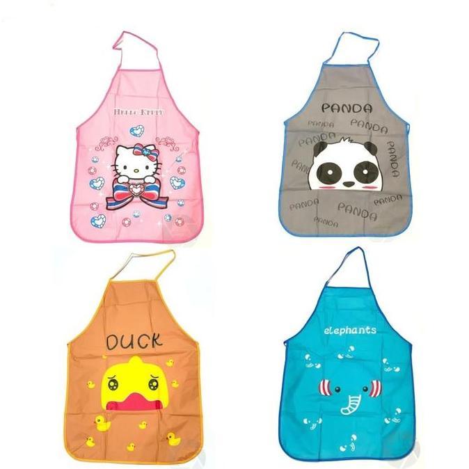 CELEMEK ANAK KARAKTER - APRON ANAK - CELEMEK ANTI AIR