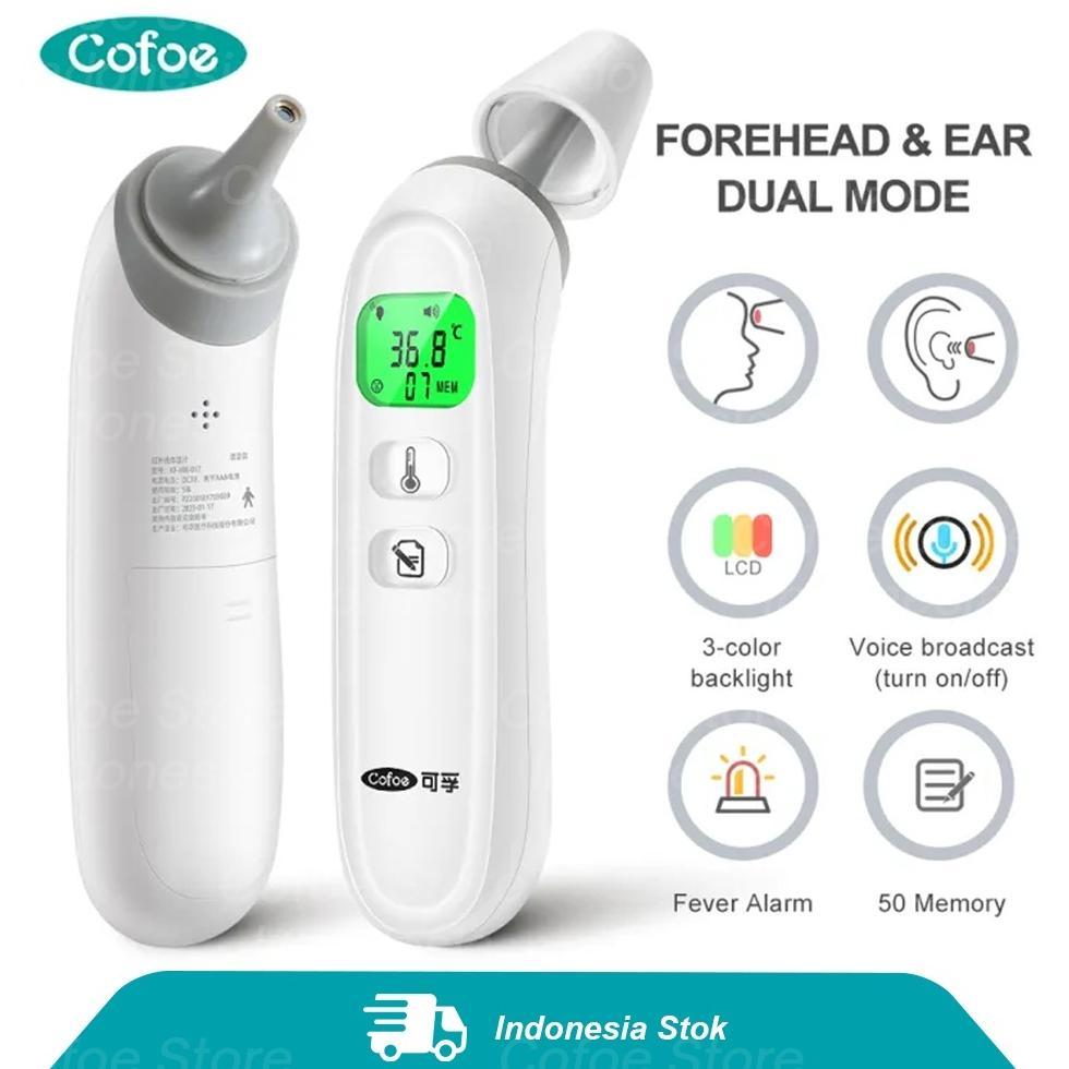 READY Cofoe Termometer Suhu Badan Telinga Ear Thermometer Infrared Non Contact Digital Bayi Anak Dew